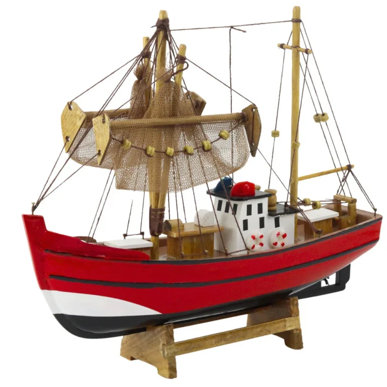 Model Ribarskog Broda Crveno Bijeli 30 × 26 Cm 2