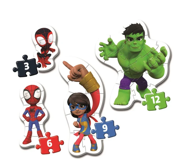 Moje Prve Zagonetke 3 6 9 12 Spidey I Prijatelji Clementoni 20836 2