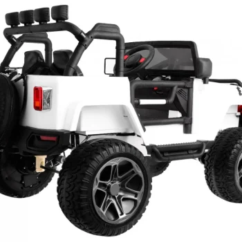 Monster 4x4 Terenski Automobil Za Djecu, Bijeli + Daljinski Upravljač + Podešavanje Sjedala, Bijela 2
