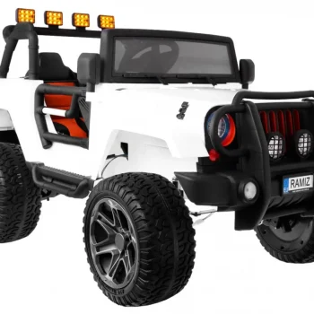 Monster 4x4 Terenski Automobil Za Djecu, Bijeli + Daljinski Upravljač + Podešavanje Sjedala, Bijela 3