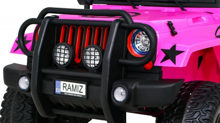 Monster 4x4 Terenski Džip Na Akumulator, Ružičasti 12