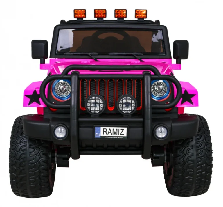 Monster 4x4 Terenski Džip Na Akumulator, Ružičasti 3