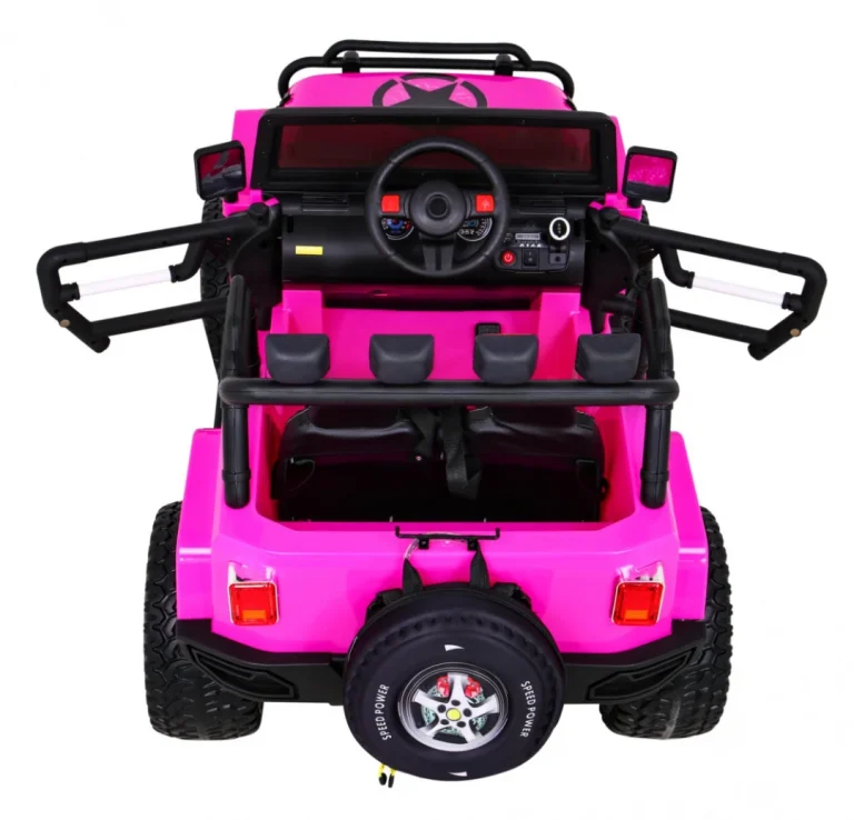 Monster 4x4 Terenski Džip Na Akumulator, Ružičasti 7