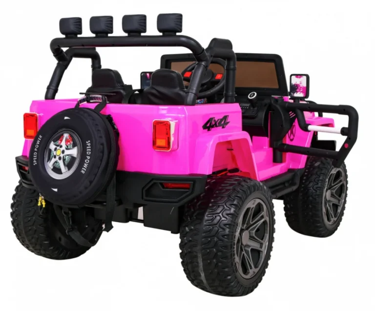 Monster 4x4 Terenski Džip Na Akumulator, Ružičasti 8