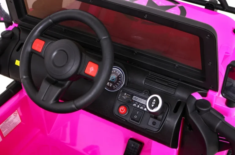 Monster 4x4 Terenski Džip Na Akumulator, Ružičasti 9