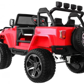 Monster 4x4 Terenski Džip Za Djecu Crveni + Daljinski Upravljač + Podešavanje Sjedala + Mp3, Crvena 2