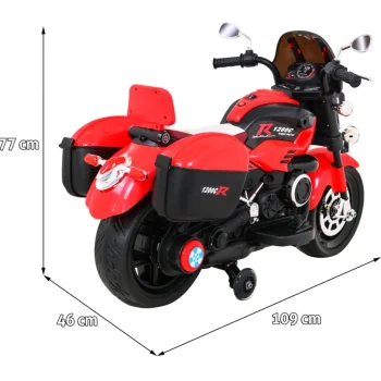 Motocikl 1200cr Na Akumulator, Crveni Motor Na Akumulator 2
