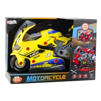 Motocikl 2 U 1 S Radionicom žuti 43 Cm 4