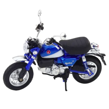 Motocikl Retro Klasična Metalna Svjetla Plava 1:12 2