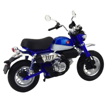 Motocikl Retro Klasična Metalna Svjetla Plava 1:12 3