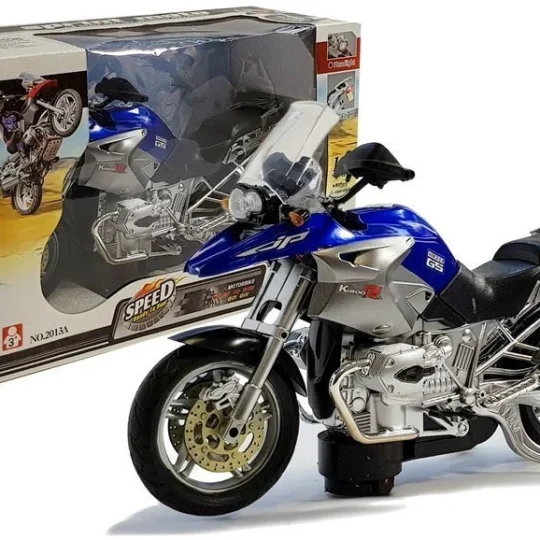 Motocikl Na Baterije Sa Svjetlima I Glazbom, Plavi 1