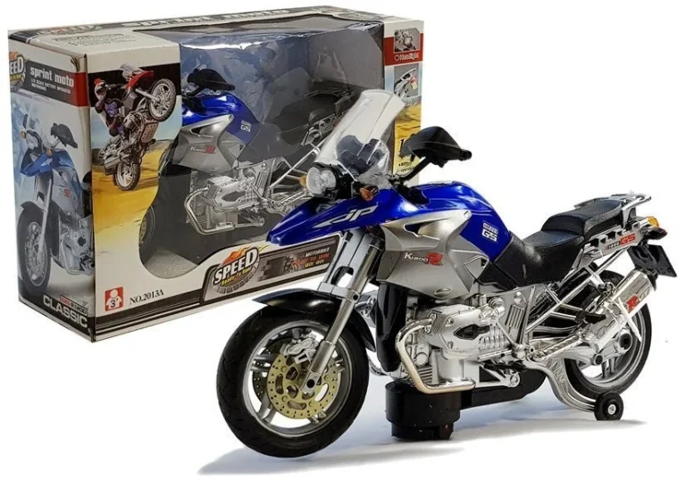 Motocikl Na Baterije Sa Svjetlima I Glazbom, Plavi 1