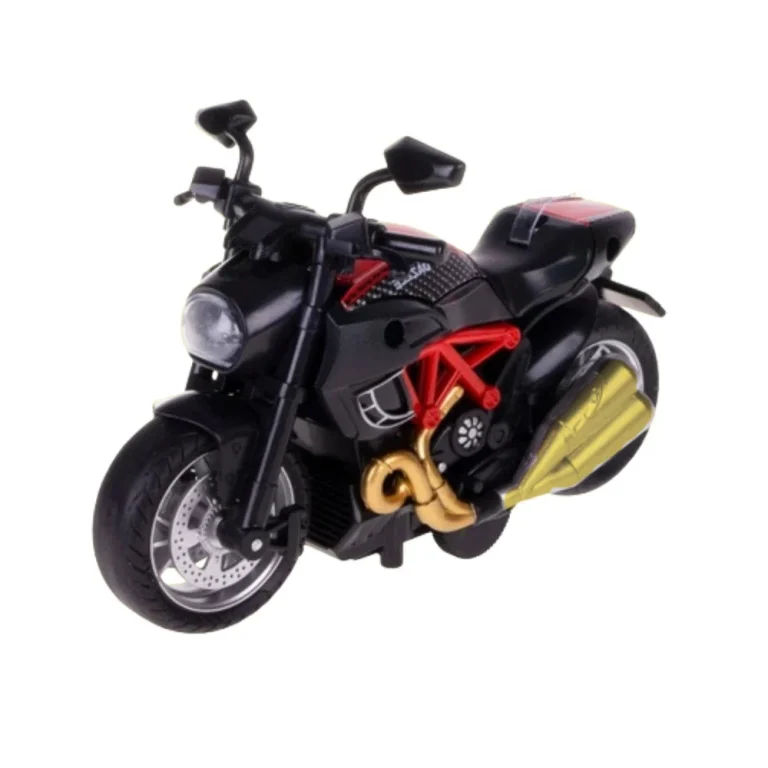 Motocikl Za Sastavljanje Od Uvijajućeg Metala 1:14 Diy Crveni 2