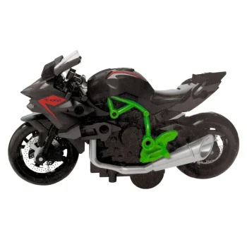 Motocikl Za Sastavljanje Od Vijaka, Metal 1:14, Zeleno Crni 2