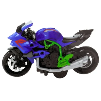 Motocikl Za Sastavljanje Od Vijaka, Metal 1:14, Zeleno Plavi 2