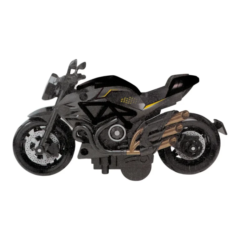 Motocikl Za Sastavljanje Od Vijaka, Metal 1:14, Zlatni Elementi, Crni 2