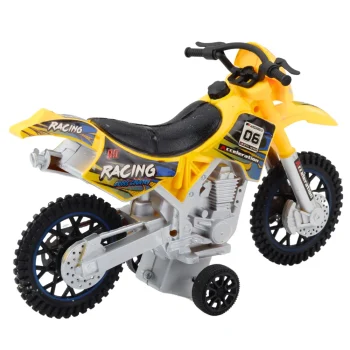 Motokros Motocikl Sa Svjetlima I Zvukovima, žuti 3