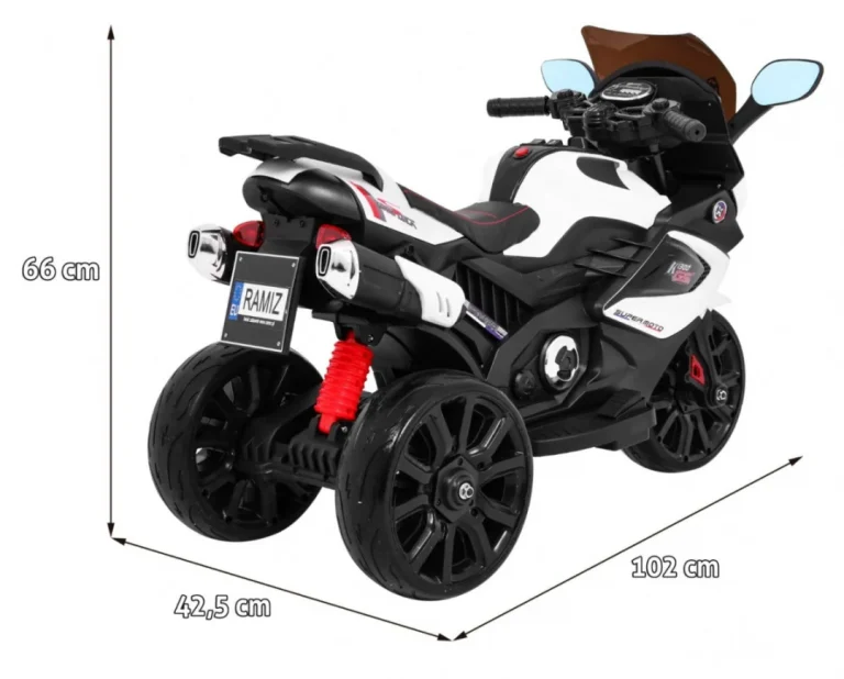 Motorek Grand Sport Bijela Motor Na Akumulator 2