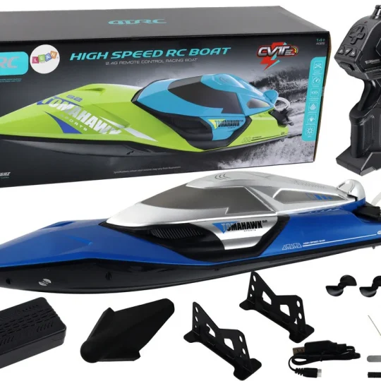 Motorni čamac R/c 2.4g Svjetla 30 Km/h Plava 1