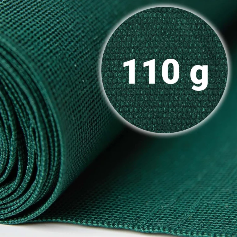Mreža Za Sjenu 1,2 X 25 M 110 G/m2 + 50 Zelenih Stezaljki 8