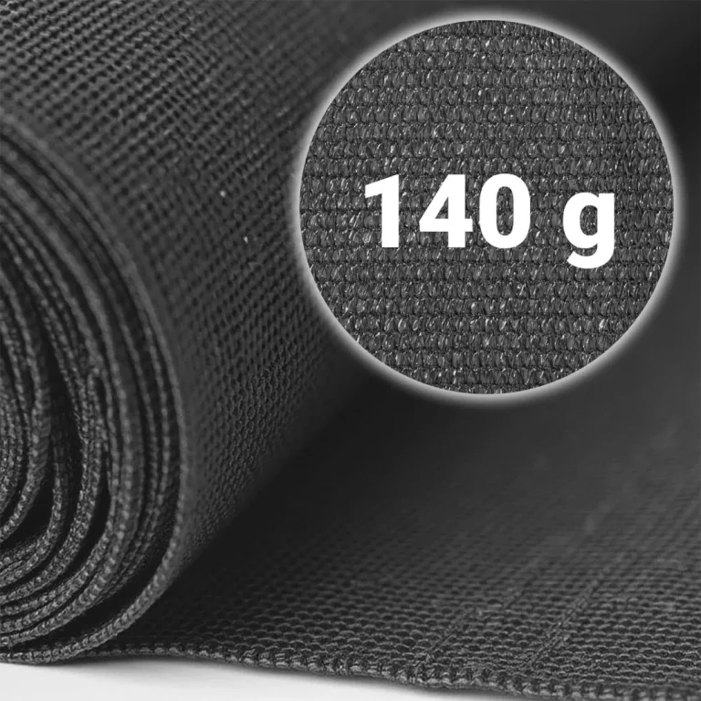 Mreža Za Sjenu 1,2 X 25 M 140 G/m2 + 50 Stezaljki Siva 8