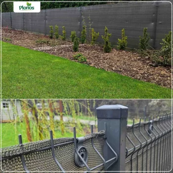 Mreža Za Sjenu 1,2 X 25 M 140 G/m2 + 50 Stezaljki Siva 9