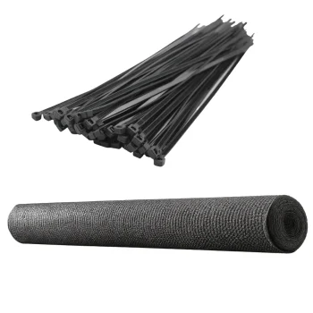 Mreža Za Sjenu Maskirna Siva 1,5×10 M 140 G/m² 3