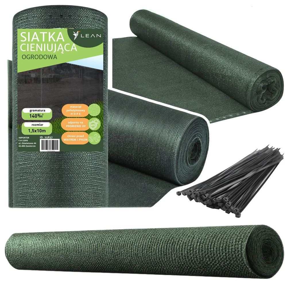 Mreža Za Sjenu Maskirna Zelena 1,5×10 M 140 G/m² 1