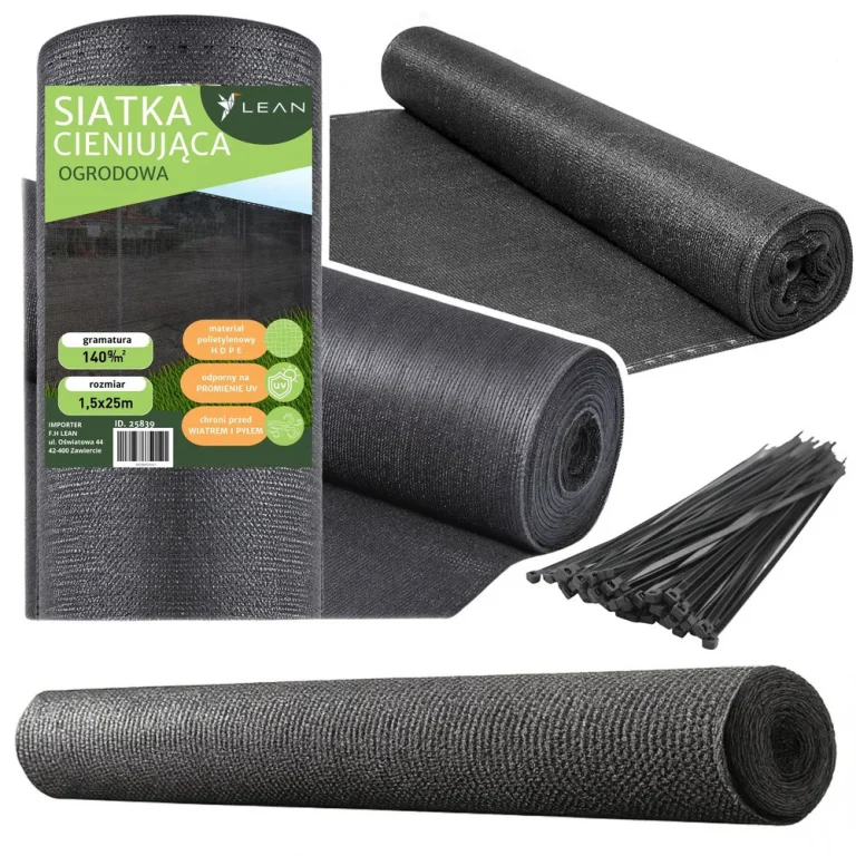 Mreža Za Sjenu Siva 1,5 × 25 M 140 G/m² 1