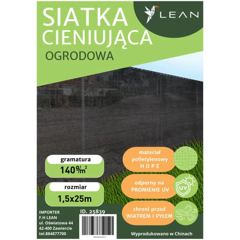 Mreža Za Sjenu Siva 1,5 × 25 M 140 G/m² 5