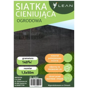 Mreža Za Sjenu Siva 1,5 × 50 M 140 G/m² 5