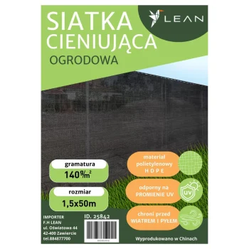 Mreža Za Sjenu Zelena 1,5 × 50 M 140 G/m² 5