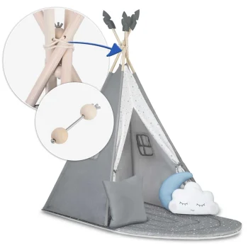 Nk 406 Nukido Tipi šator Za Djecu Sivi 15