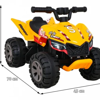 Najbrži Dječji Quad Na Akumulator 25 W, žuti 2
