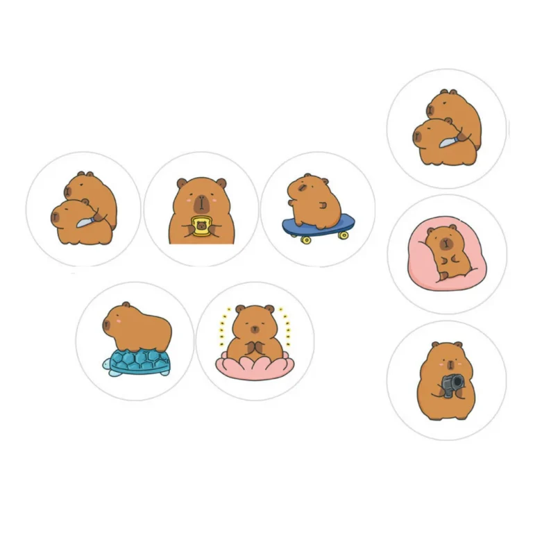 Naljepnice Capybara Traka S Raznim Uzorcima 2,5 Cm 500 Komada 2