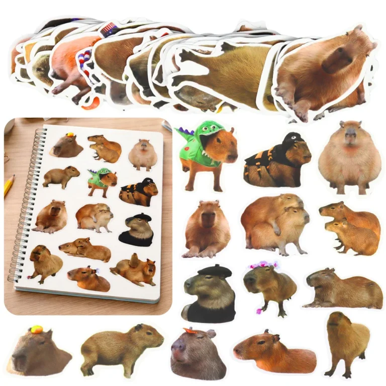 Naljepnice Capybara S Fotografijama, 50 Komada 1