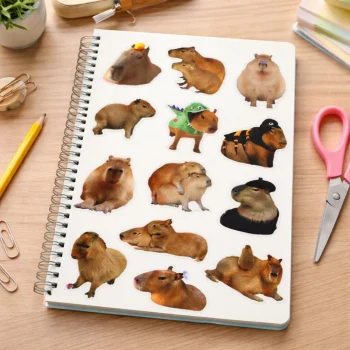 Naljepnice Capybara S Fotografijama, 50 Komada 5