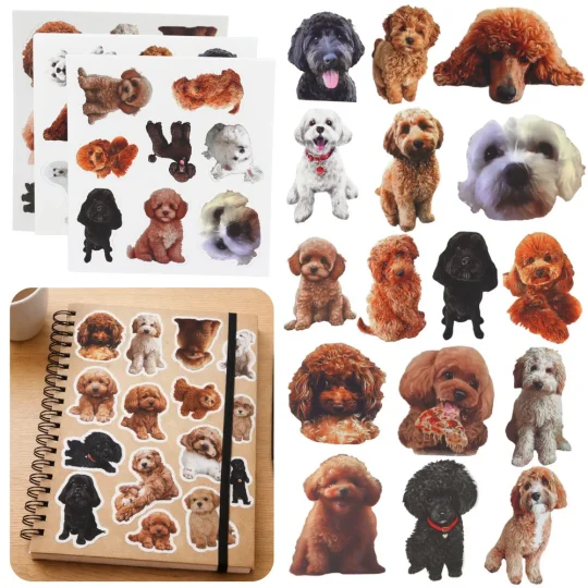 Naljepnice Kutije I Psi Za Ukrašavanje, 54 Komada 1