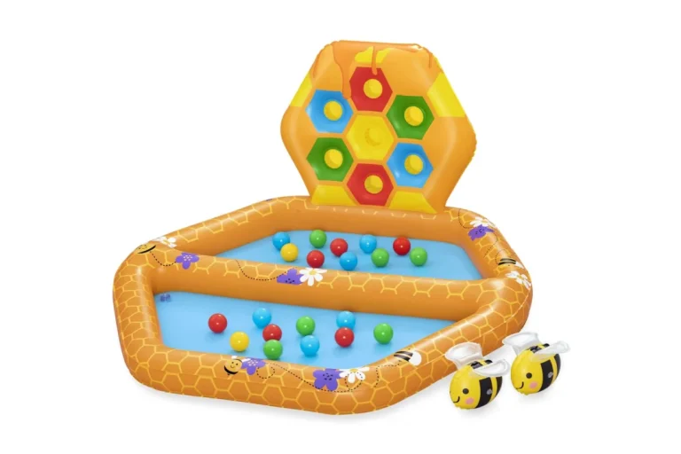 Napuhac S Pčelama Za Djecu 12m+ Bestway 127x119x61 + Igra Za Razvrstavanje + 20 Loptica + 2 Pčele 1