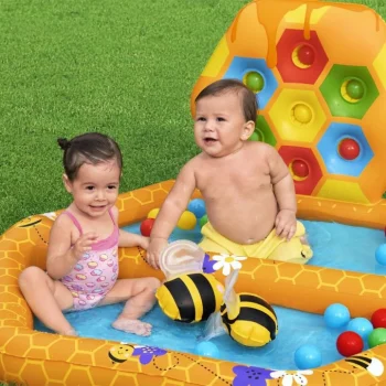 Napuhac S Pčelama Za Djecu 12m+ Bestway 127x119x61 + Igra Za Razvrstavanje + 20 Loptica + 2 Pčele 7