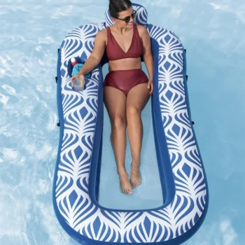 Napuhac Za Plivanje 198x112cm Bestway + Krov + Mrežasto Dno + Jastuk Na Napuhavanje 2