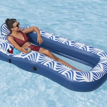Napuhac Za Plivanje 198x112cm Bestway + Krov + Mrežasto Dno + Jastuk Na Napuhavanje 6