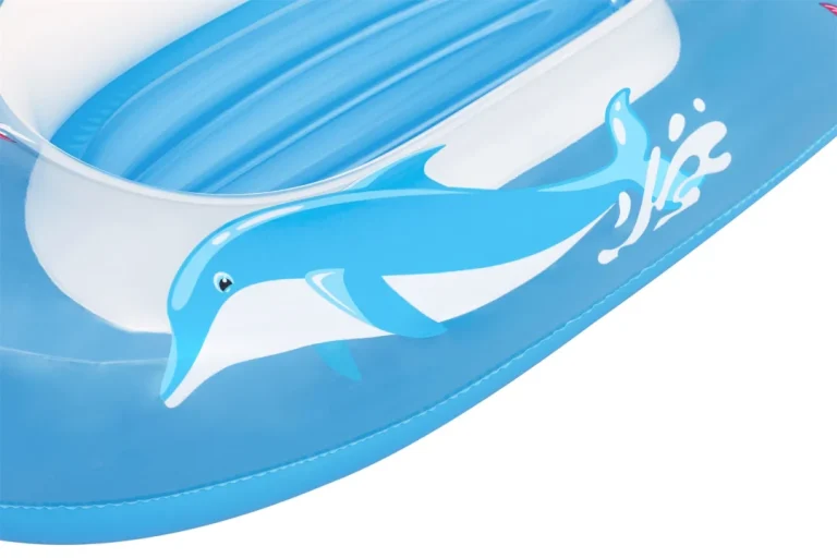 Napuhac Za Plivanje S Dupinima Za Djecu 3+ Bestway 102x69cm + Dno Na Napuhavanje + čvrste Ručke 2