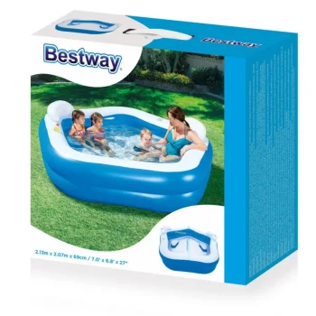 Napuhajući Peterokutni Bazen 213 × 207 × 69 Cm Bestway 54153 9
