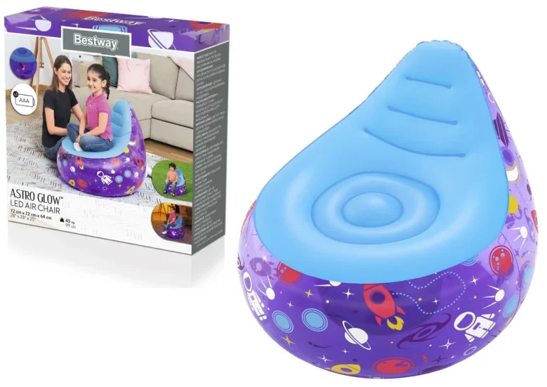 Napuhana Stolica Bestway Kosmos Led 72 × 72 × 64 Cm Ljubičasta 1