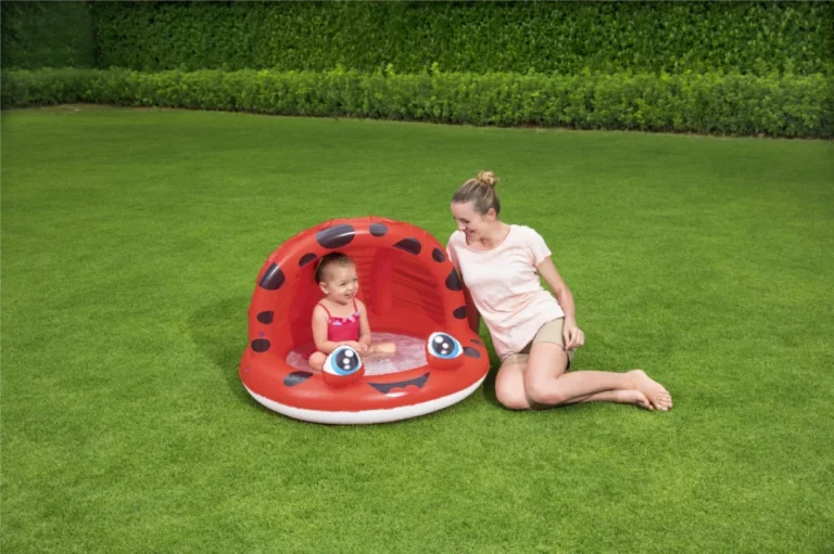 Napuhani Dječji Bazen Bubamara Crvena 97x66 Bestway Vrtni Bazen Za Djecu 3