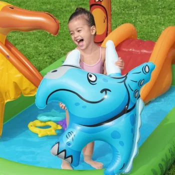 Napuhani Dječji Bazen Dinosaur World Za Djecu 2+ Bestway 241x140x137cm + Tobogan + Prskalica + Pribor 2