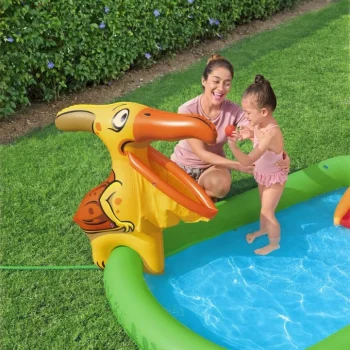 Napuhani Dječji Bazen Dinosaur World Za Djecu 2+ Bestway 241x140x137cm + Tobogan + Prskalica + Pribor 4