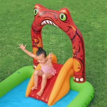 Napuhani Dječji Bazen Dinosaur World Za Djecu 2+ Bestway 241x140x137cm + Tobogan + Prskalica + Pribor 7