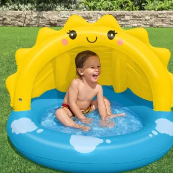 Napuhani Dječji Bazen Sunny Za Djecu 2+ Bestway 101x97x71 + Odvojivi Krov + Napuhano Dno 3